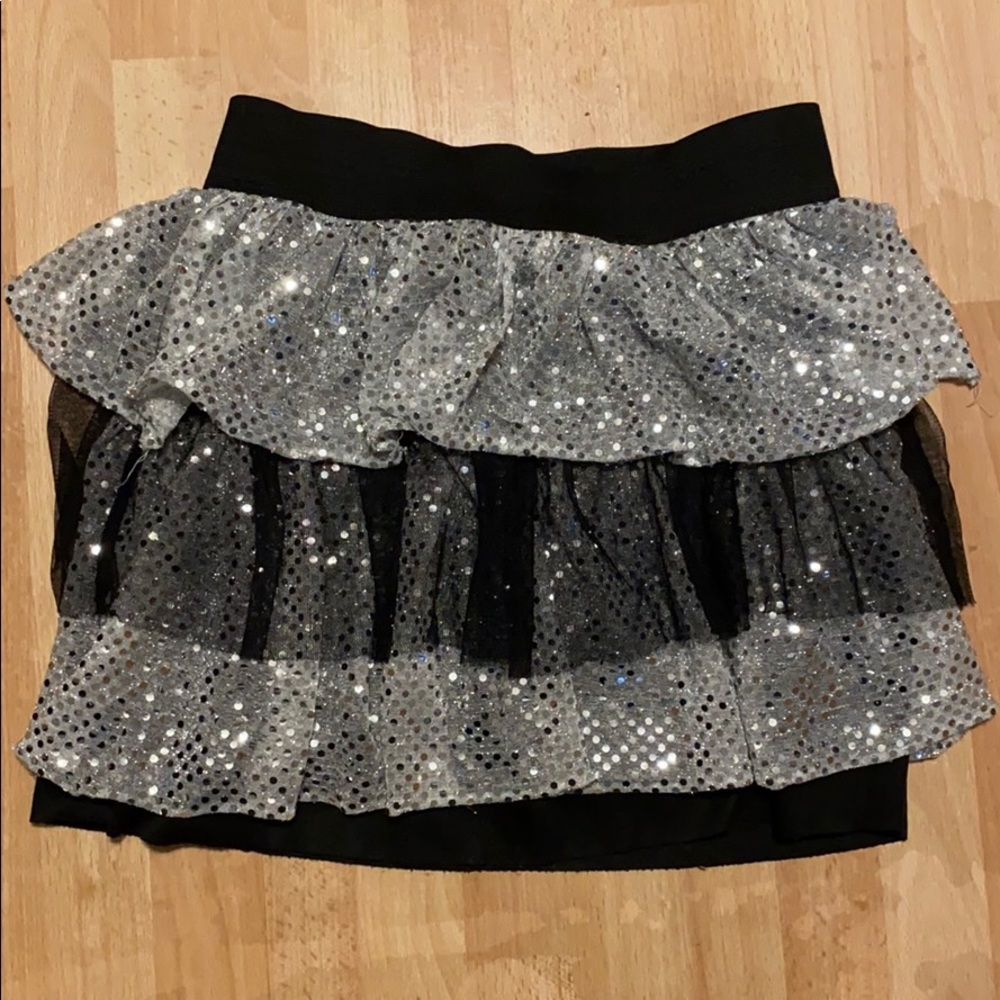 Silver skirt size 14 lots of sparkle